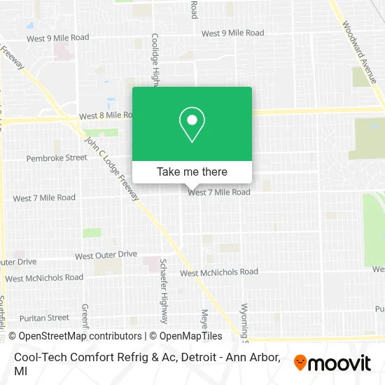 Cool-Tech Comfort Refrig & Ac map