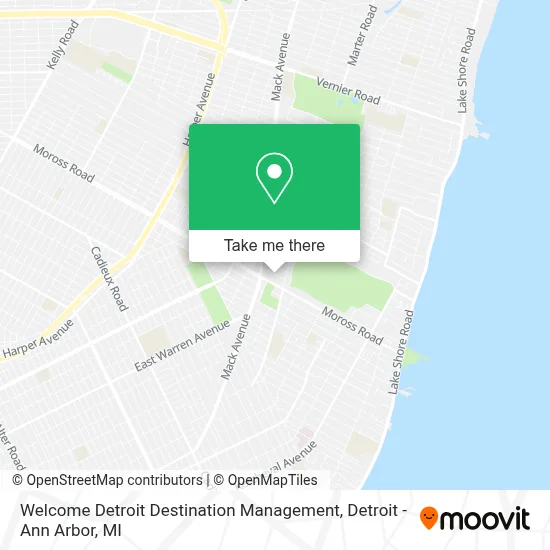 Welcome Detroit Destination Management map