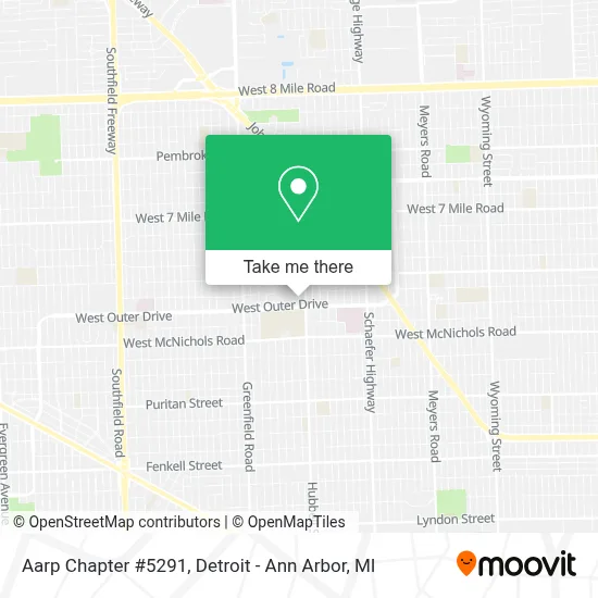 Aarp Chapter #5291 map