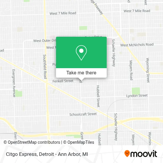 Citgo Express map
