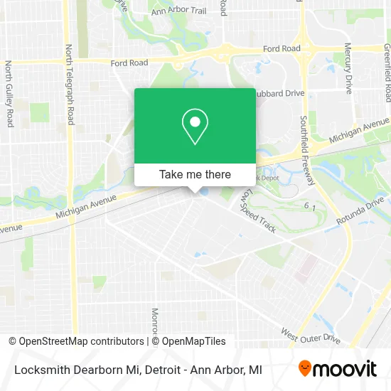 Locksmith Dearborn Mi map