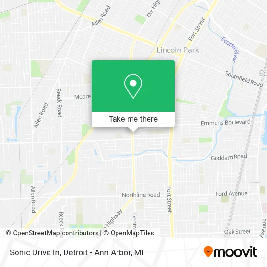 Sonic Drive In map