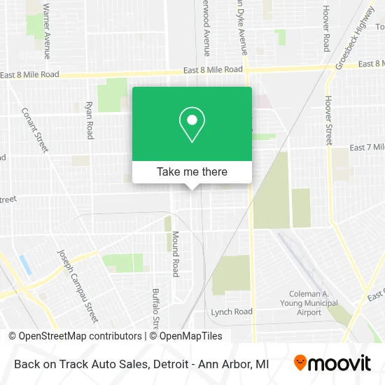 Back on Track Auto Sales map