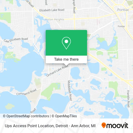 Ups Access Point Location map