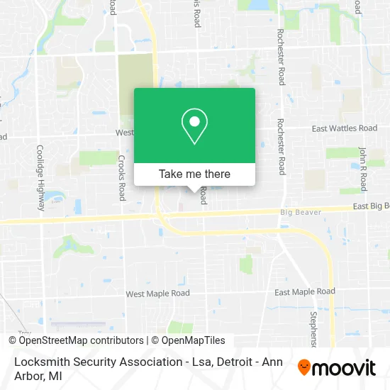 Locksmith Security Association - Lsa map