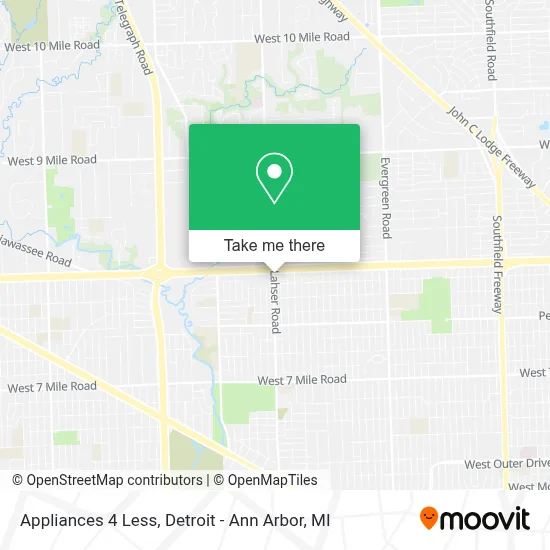 Appliances 4 Less map