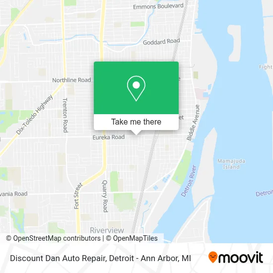 Discount Dan Auto Repair map