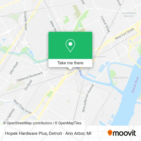 Hopek Hardware Plus map