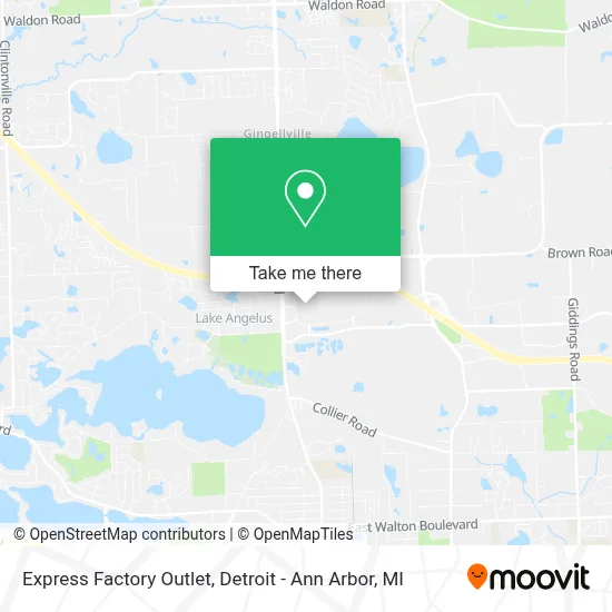 Express Factory Outlet map