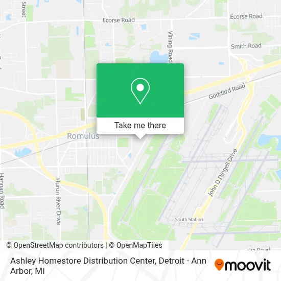 Ashley Homestore Distribution Center map