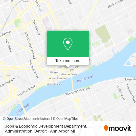 Jobs & Economic Development Department, Administration map