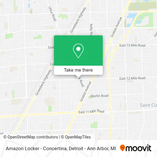 Amazon Locker - Concertina map