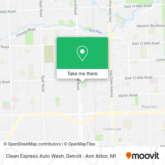 Clean Express Auto Wash map