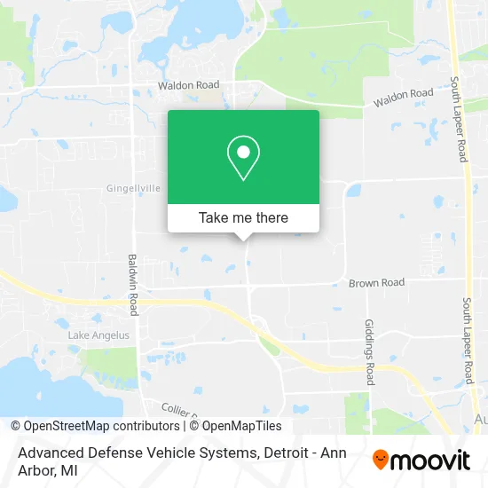 Advanced Defense Vehicle Systems map