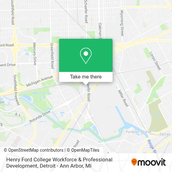 Henry Ford College Workforce & Professional Development map