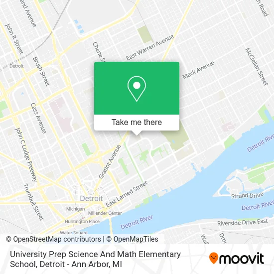 University Prep Science And Math Elementary School map