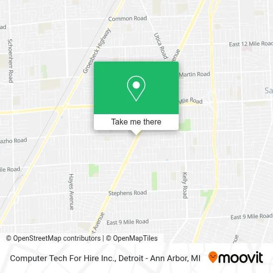 Computer Tech For Hire Inc. map