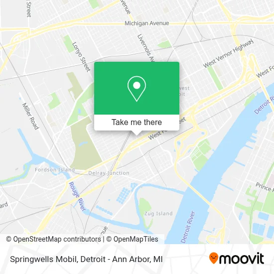 Springwells Mobil map