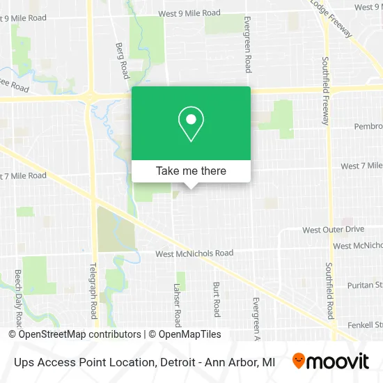 Ups Access Point Location map