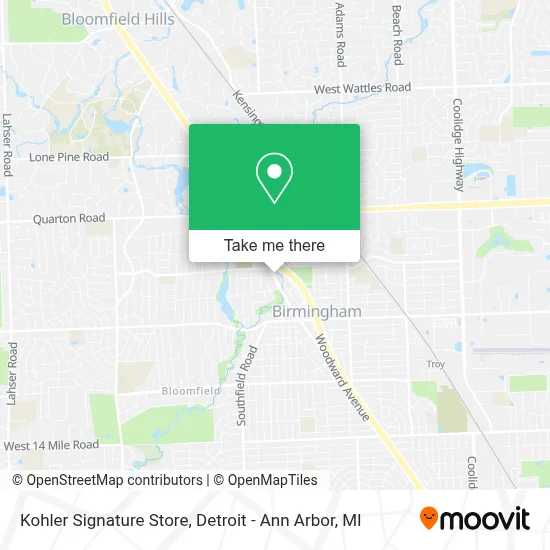 Kohler Signature Store map