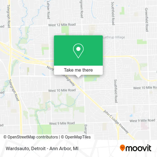 Wardsauto map