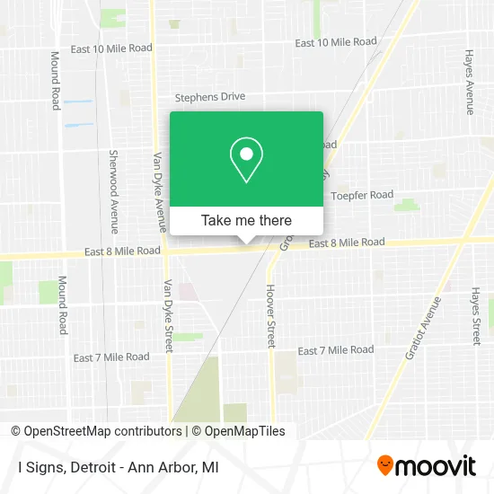 I Signs map