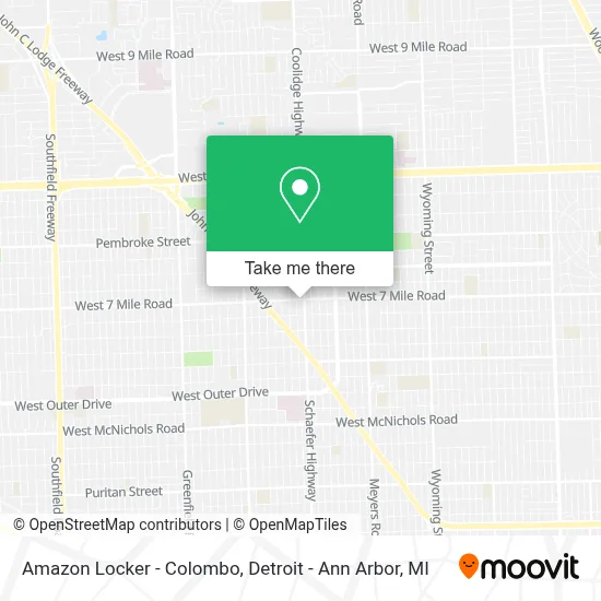 Amazon Locker - Colombo map