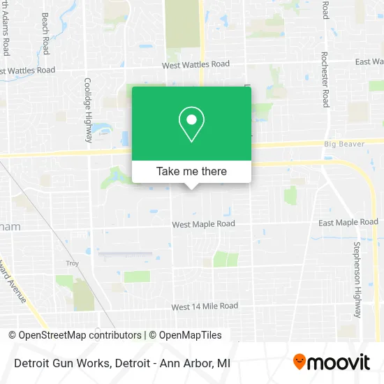 Detroit Gun Works map