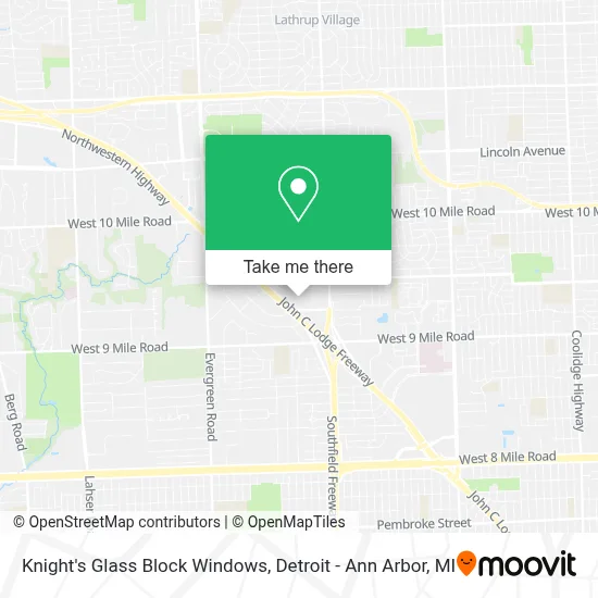 Knight's Glass Block Windows map