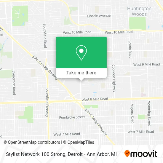 Stylist Network 100 Strong map