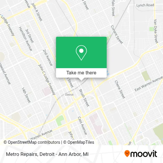 Metro Repairs map