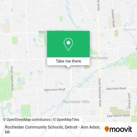 Rochester Community Schools map