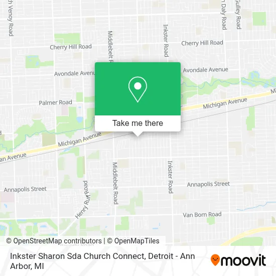 Inkster Sharon Sda Church Connect map