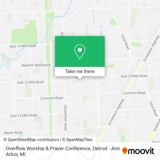 Overflow Worship & Prayer Conference map