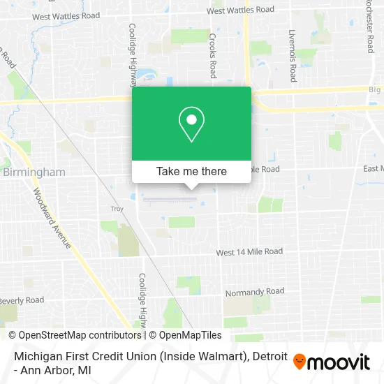 Michigan First Credit Union (Inside Walmart) map