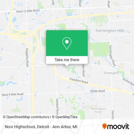 Novi Highschool map