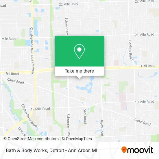 Bath & Body Works map