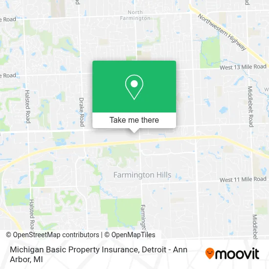 Michigan Basic Property Insurance map