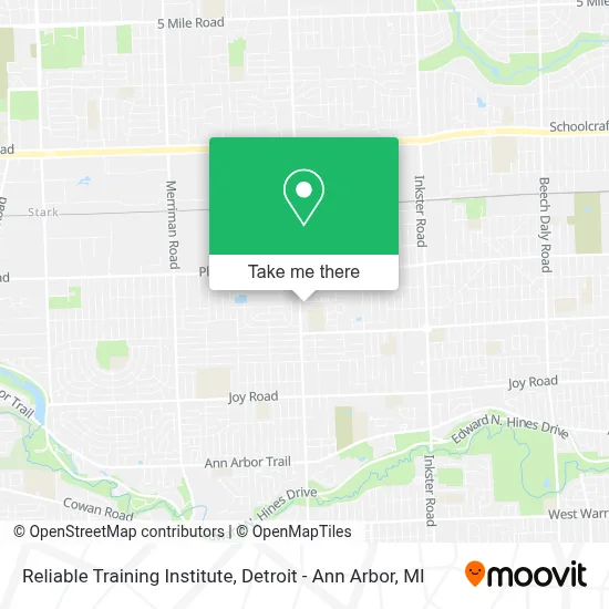 Reliable Training Institute map