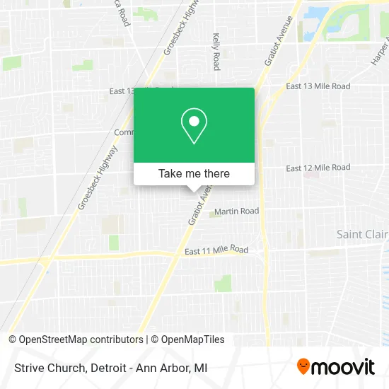 Strive Church map