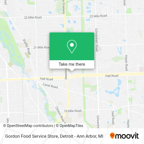 Gordon Food Service Store map