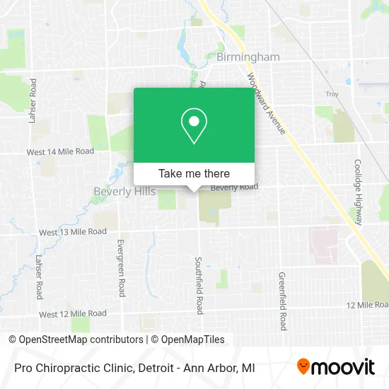 Pro Chiropractic Clinic map