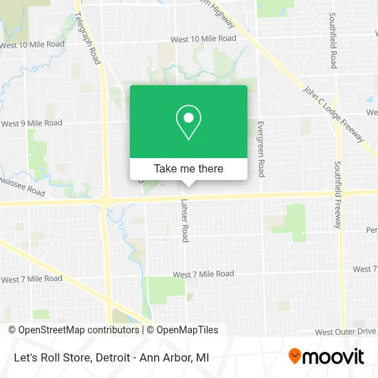 Let's Roll Store map