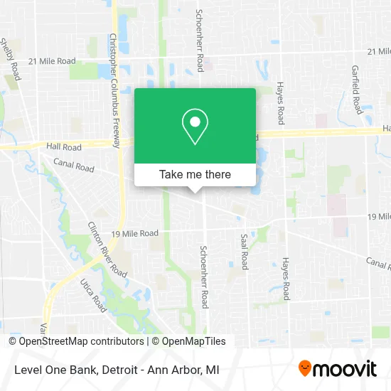 Level One Bank map