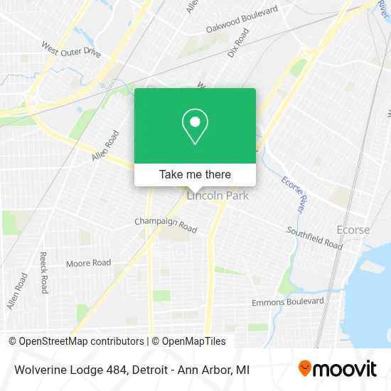 Wolverine Lodge 484 map