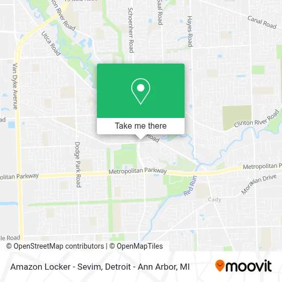 Amazon Locker - Sevim map