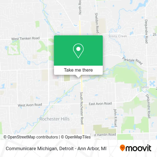 Communicare Michigan map