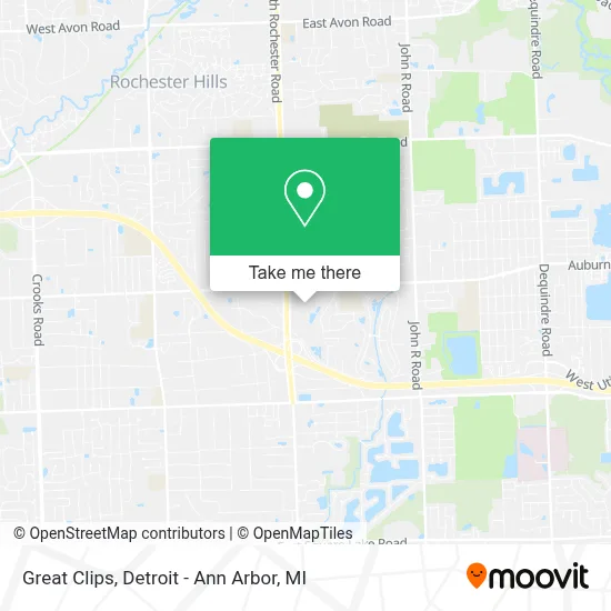 Great Clips map