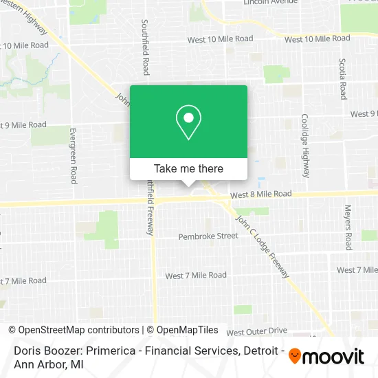 Doris Boozer: Primerica - Financial Services map