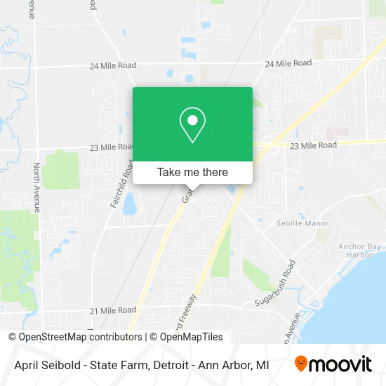 April Seibold - State Farm map